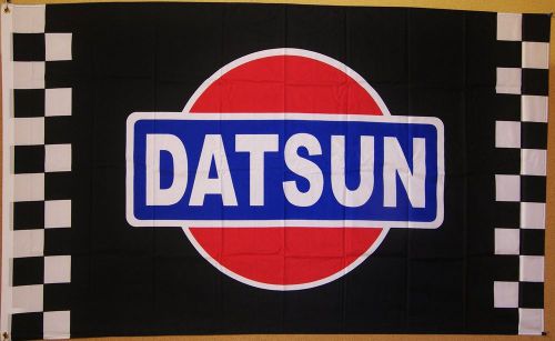 Datsun checkered 3&#039; x 5&#039; flag indoor outdoor automotive banner