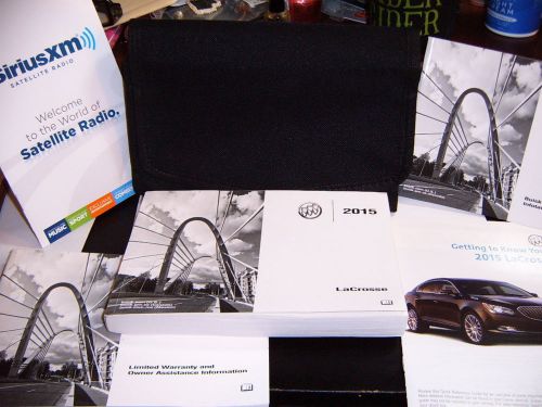2015 buick lacrosse owners manual set     free shipping