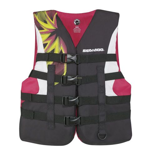Sea-doo ladies&#039;  nylon motion pfd- life jacket vest - pink