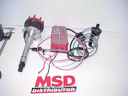 Msd pro billet 85551 chevy billet distributor &amp; 6aln ignition box &amp; coil system