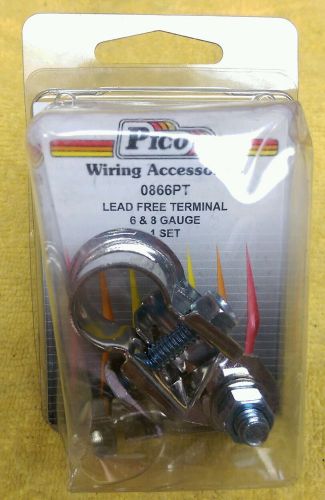 Pico wiring accessories 0866-pt lead free battery terminal 6 and 8 guage set