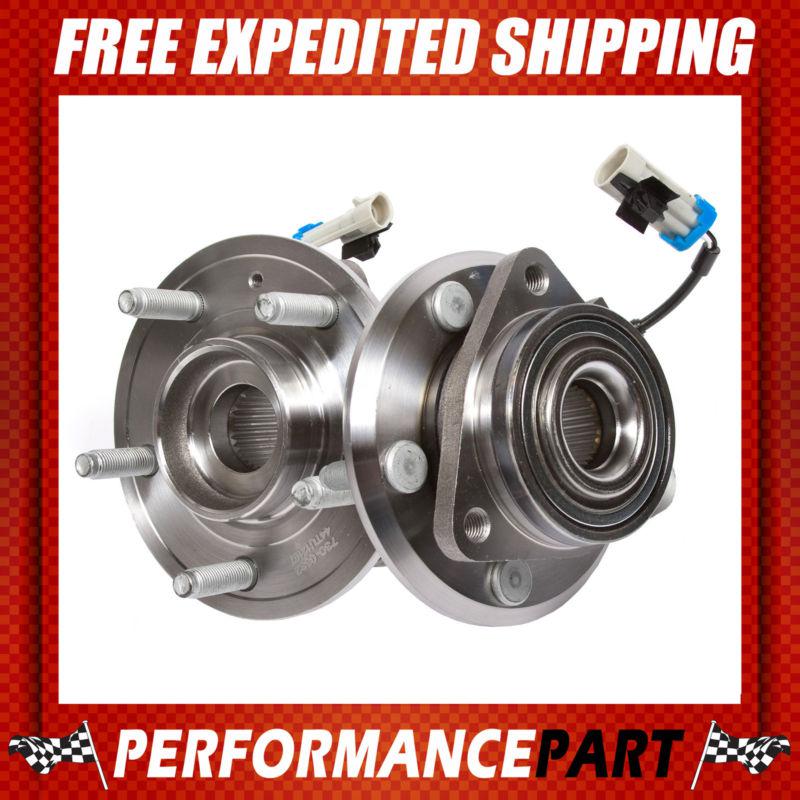 2 new gmb front left and right wheel hub bearing assembly pair w/ abs 730-0382