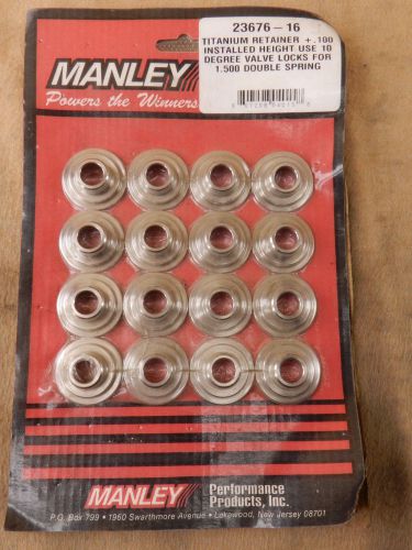 Manley 23676-16 valve spring retainers titanium 10 degree 1.500&#034; outside dia