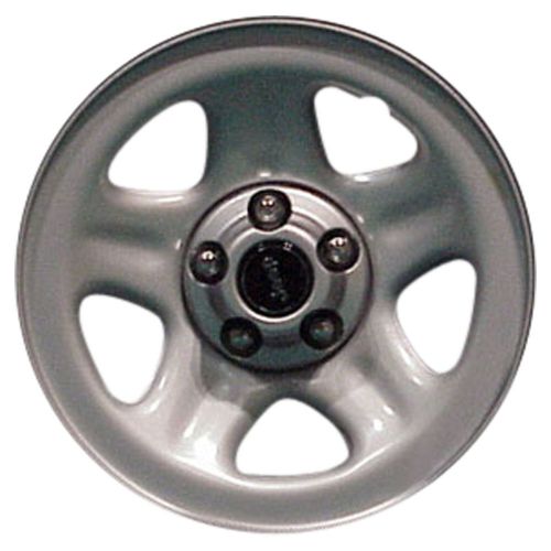 Oem remanufactured 15x7 steel wheel, rim sparkle silver full face painted - 9012