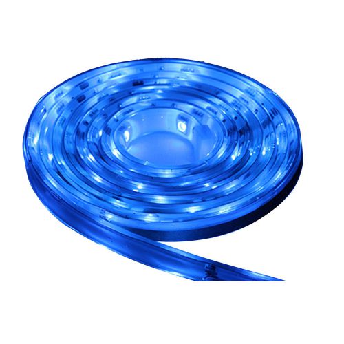 Lunasea lighting llb-453b-01-05 lunasea blue flexible strip led 12v 5m w/conn...