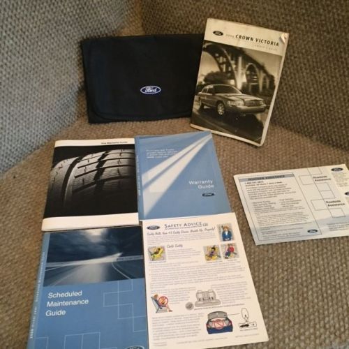 2009 ford crown vic victoria owners manual with warranty guides and case