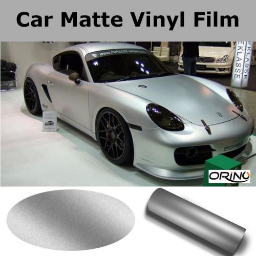 98ft x 5ft hot flat matte silver vinyl film for entire car wrap vehicle sticker