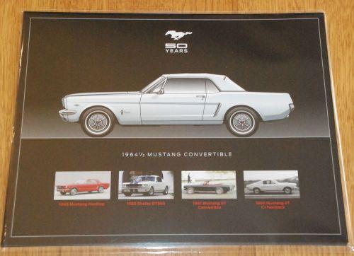 Mustang 50th anniversary lot of 8 picture hero cards, rare!  boss, mach, 2015