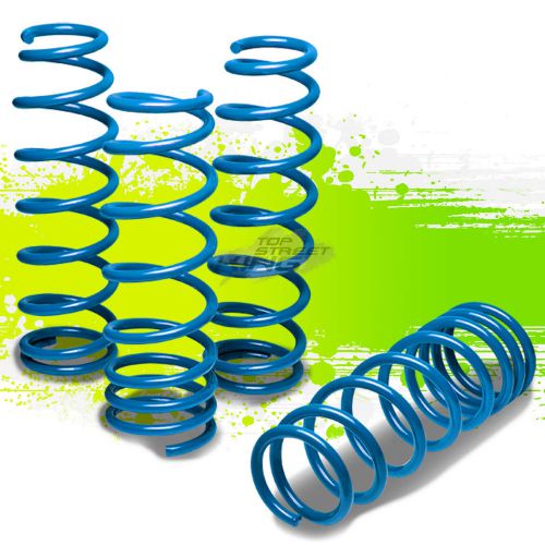 For 03-07 honda accord cm5-cm8/tsx/cl blue 2&#034; drop racing coil lowering springs
