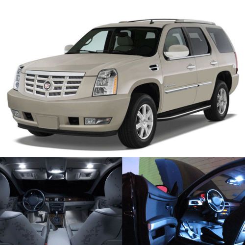 Led white lights interior package kit for cadillac escalade 2010-2012