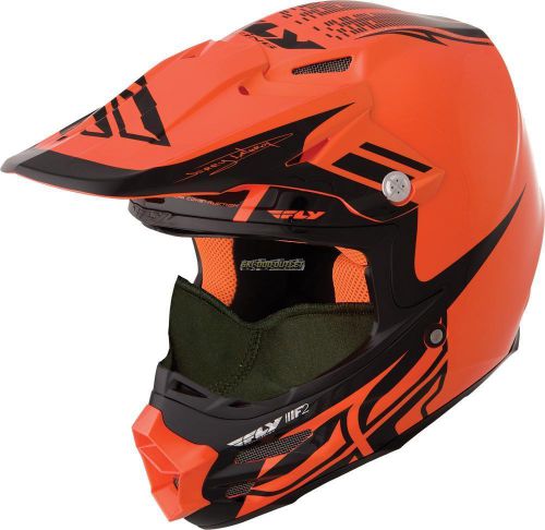 Fly f2 carbon snow dubstep helmet black/orange