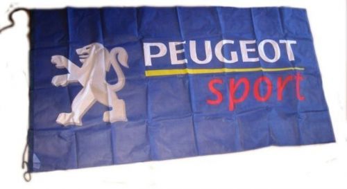 Peugeot sport flag banner sign 5x3 feet new