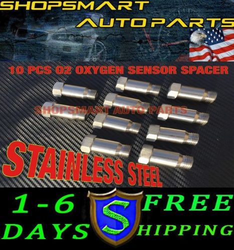 10x o2 oxygen sensor  extension spacer m18 x 1.5 02 bung hho adapter obd2 02