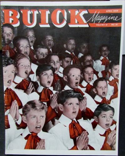 Buick magazine april 1949 vol 10 no 10 wi dells monticello cooperstown &amp; more
