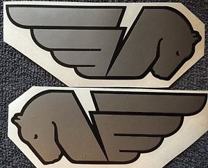 Buell pegasus decals. silver and black. or chose your colors.