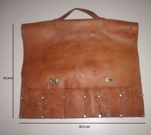 Vintage german leather tool bag