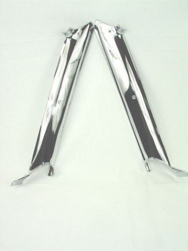 1967 camaro coupe chrome pillar post moldings pair  lt and right