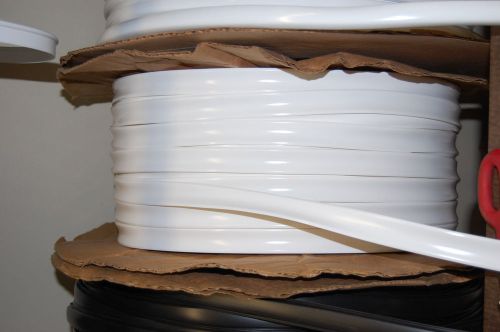1&#034; white 50&#039; vinyl insert molding trim molding screw cover rv travel trailer