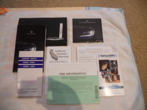 New  2015 chrysler 200 owners user guide manual / info w case dvd +