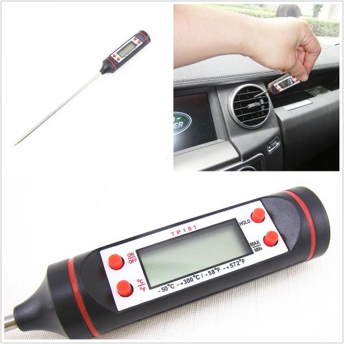 Practical needle type lcd display car check repair digital thermometer ℃/℉ tool