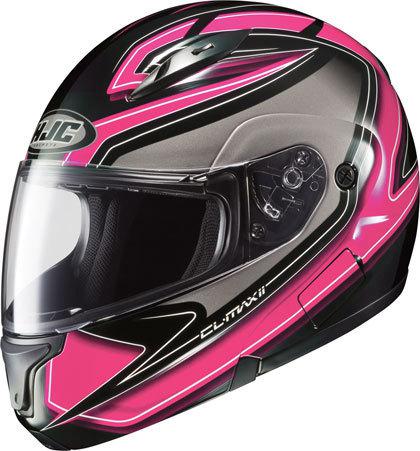 Hjc cl-max 2 zader motorcycle helmet pink x xl xlg extra large modular cl-max ii