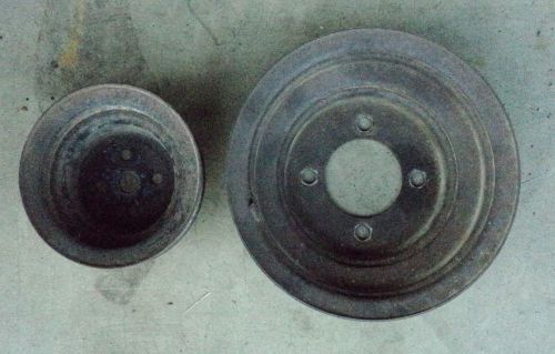 Ford 289 302 351w pulley set water pump and crank pulley