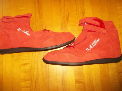 New!! rjs racing equipment driving shoes boots red sizes 15 racing mid top shoes