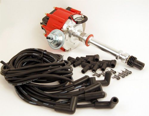 Chevy 400, 350, 327, 307, 305, 283 msd hei distributor &amp; spark plug wire kit