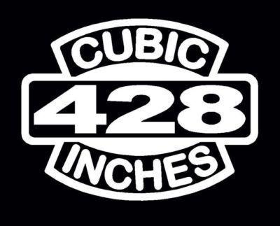 2 v8 428 cubic inches engine decal set 428 ci emblem stickers
