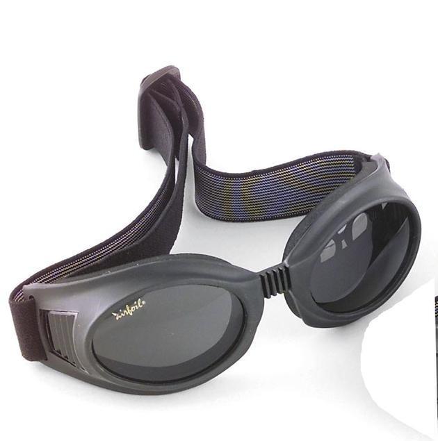 Pacific coast airfoil 7600 interchangeable motorcycle goggles black/smoke lens
