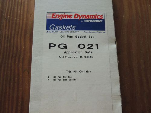 Mccord engine dynamics pg021 oil pan gasket for 1981-85 ford 98 cid 4 cylinder