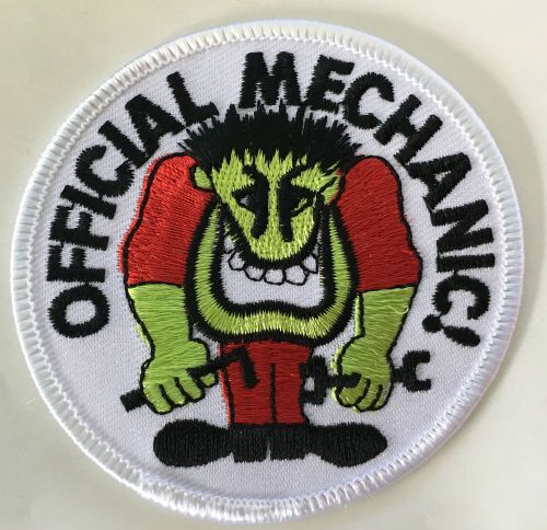 Official mechanic embroidered cloth patch.    d010605