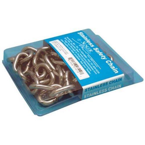 316l stainless steel marine chain pre-pack 1/4&#034; (4ft)