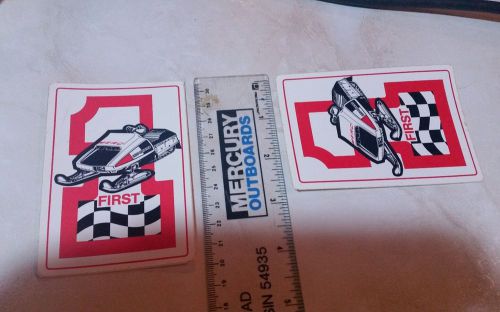 Two vintage mercury  sno twister decal stickers
