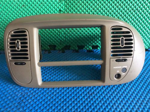 1997 to 2001 ford f150 expedition radio/ climate bezel tan