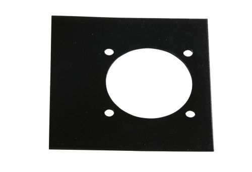 Black steel mounting plate for square recessed d ring