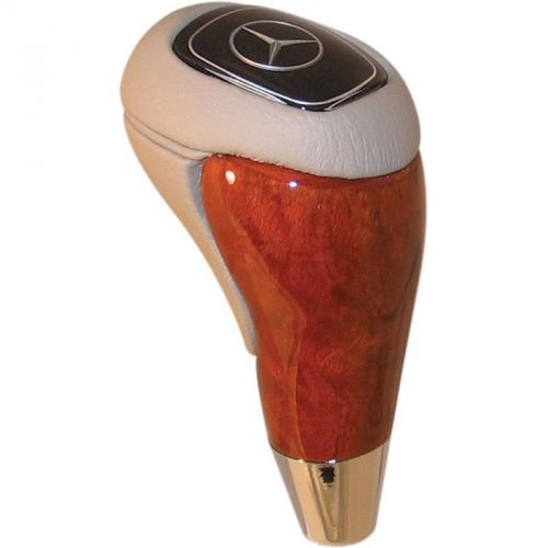 Mercedes® shift knob,eucalyptus &amp; ash leather, 220 chassis, 2000-2002