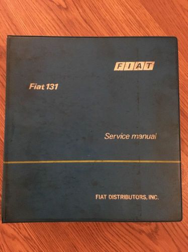 Fiat 131 service manual