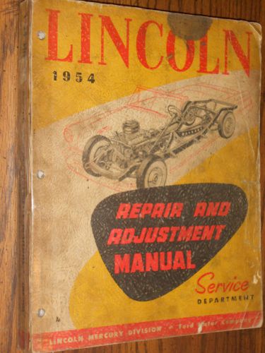 1954 lincoln shop manual / original shop book!!!