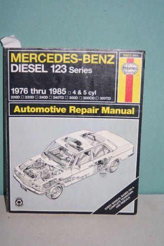 Mercedes benz diesel 123 haynes repair manual used 76-85 owners book service