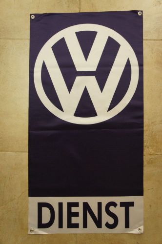 Volkswagen dienst vw logo flag banner sign  beetle cc golf jetta gti