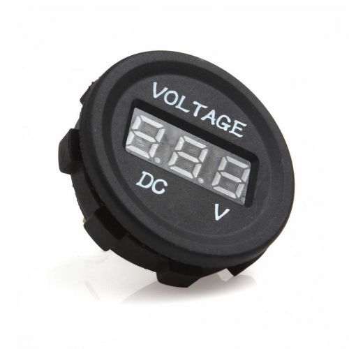 Mini voltage meter led display monitor for auto motorcycle truck atv dc6v - 30v