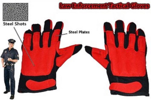 Takedown tactical sap gloves, suede leather ( red )