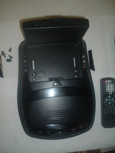 2004-2005 kia sedona rear overhead dvd player  w/ remote &amp; pair of head phones