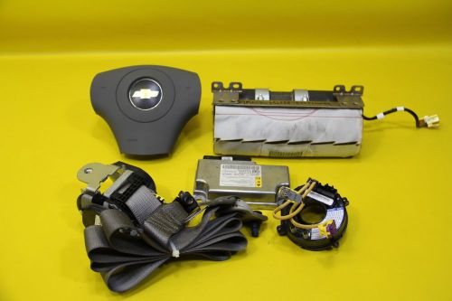 2009 09 chevy malibu air bag bags airbag set module belt belts clock spring oem