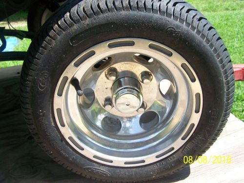 Golf cart wheels set of 4, aluminum 10&#034; medusa blue/silver club car ezgo yamaha