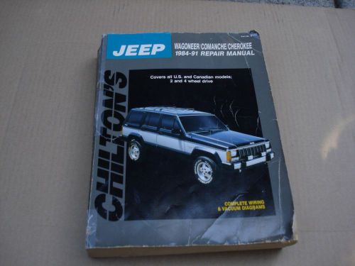 1984-1991 jeep cherokee repair manual chiltons