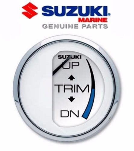 Suzuki outboard parts 2&#034; white trim gauge 99105-80105