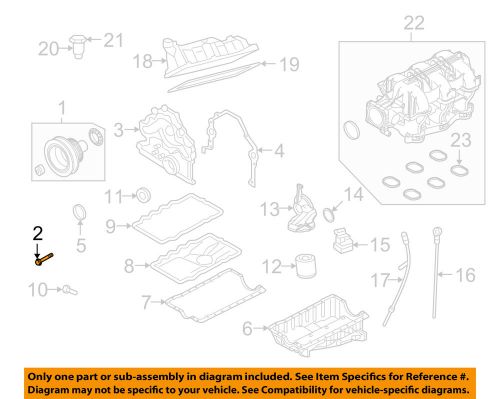 Ford oem 05-07 mustang 4.0l-v6 engine-pulley bolt e7ry6a340b