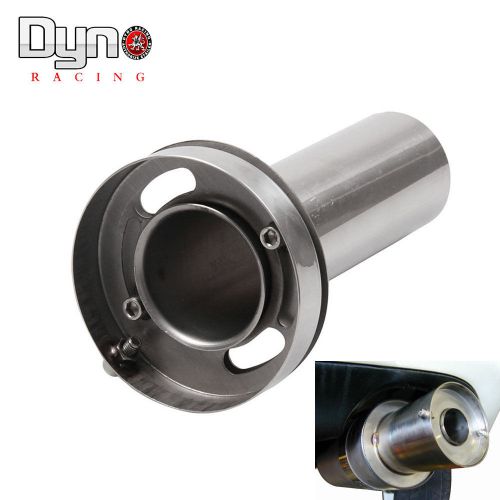 Universal removable adjustable silencer 4.5&#034;round tip muffler exhaust stainless